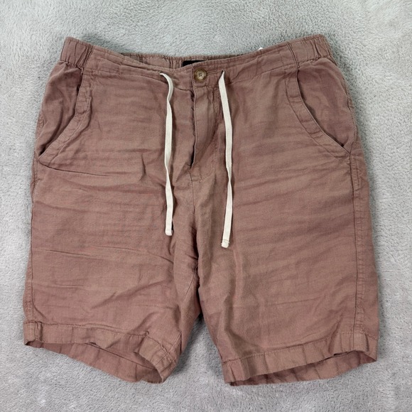 Vince Mens Medium 100% Hemp Drawstring Shorts Casual Summer Beach Vacation EUC - Picture 1 of 7